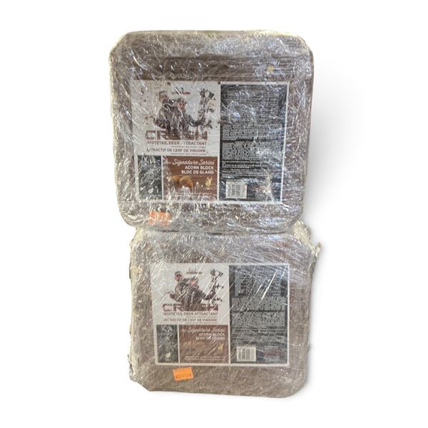 Ani Logics Signature Series 'Crush' Whitetail Deer Attractant in Acorn Approx 20 Lb Block X 2