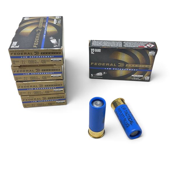 Federal Premium Law Enforcement 12 Ga, 2-3/4", Truball HP Rifled Slug Ammunition, 25 Rounds