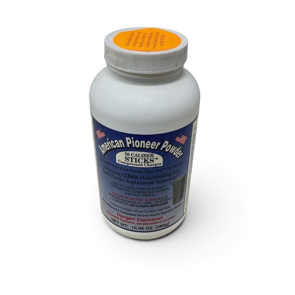 American Pioneer Powder, 50 Caliber Stick Compressed Charges, 285g