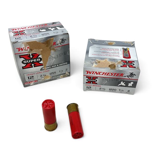 Assorted Winchester Super X, 12 Ga, 2-3/4" Ammunition, 50 Rounds