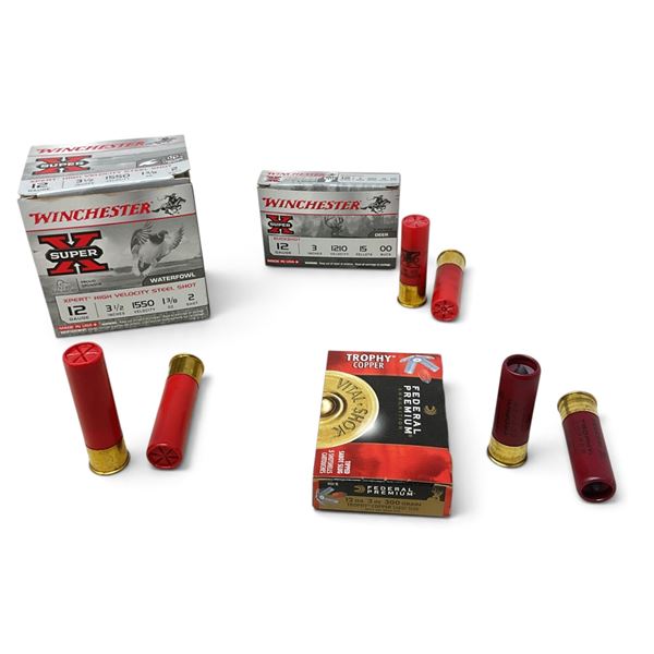 Assorted 12 Ga, 3" and 3-1/2" Ammunition, 35 Rounds