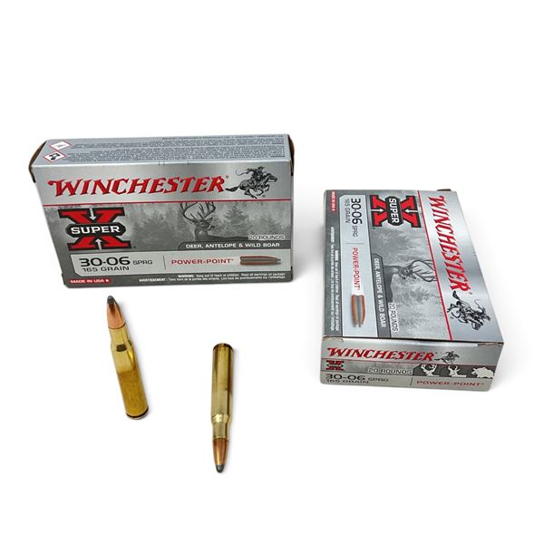 Winchester Super X 30-06 Spring, 165 Grain Power-Point Ammunition, 40 Rounds