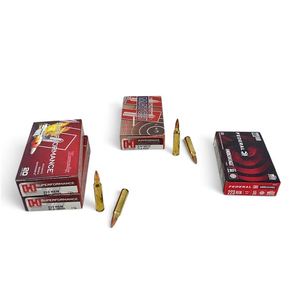 Assorted 223 Rem Ammunition, 80 Rounds