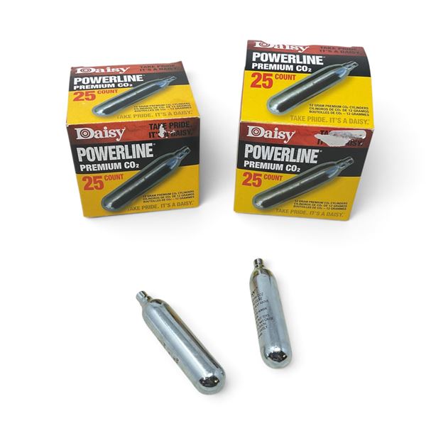 Daisy Powerline Co2 12 Gram Cylinders, QTY 45