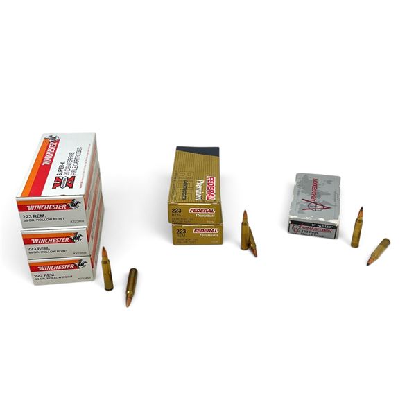 Assorted 223 Rem Ammunition, 102 Rounds