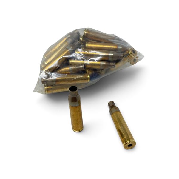 Loose 338 Lapua Mag Spent Casings, Approximately 25