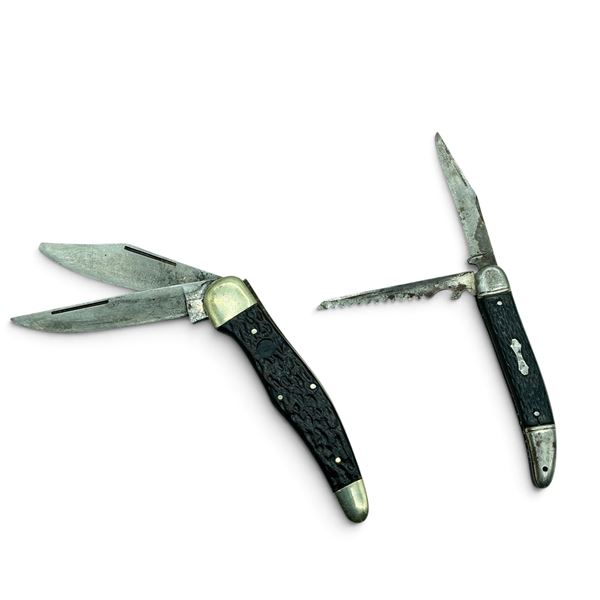 Folding 2 1/2" Saw and Blade Pocket Knife and Boker Tree Brand Folding 3 1/2" Blades Knife