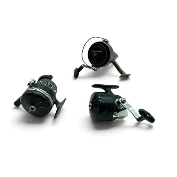 Mermaid Model 111, Daiwa 403 and Viking F-120 Reels
