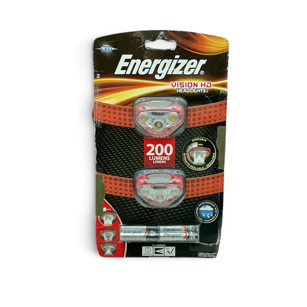 Energizer Vision HD 200 Lumens Headlights 2 Pack