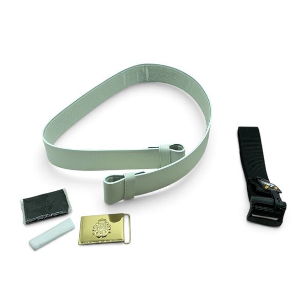 Condor BDU Belt Size M, Ceremonial White Belt Size Large and Buckle