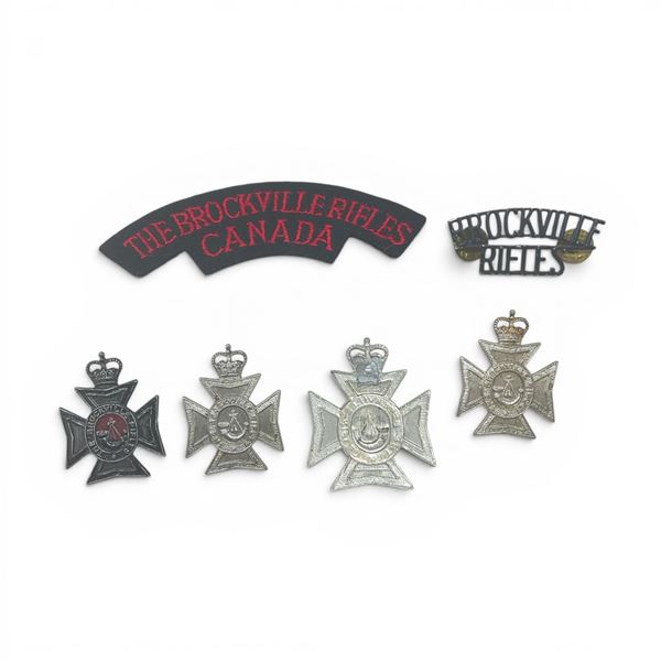 Brockville Rifle Badges and Shoulder Flash