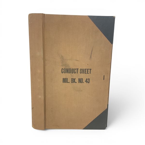 War Records Conduct Sheet Militia Book, Number 43