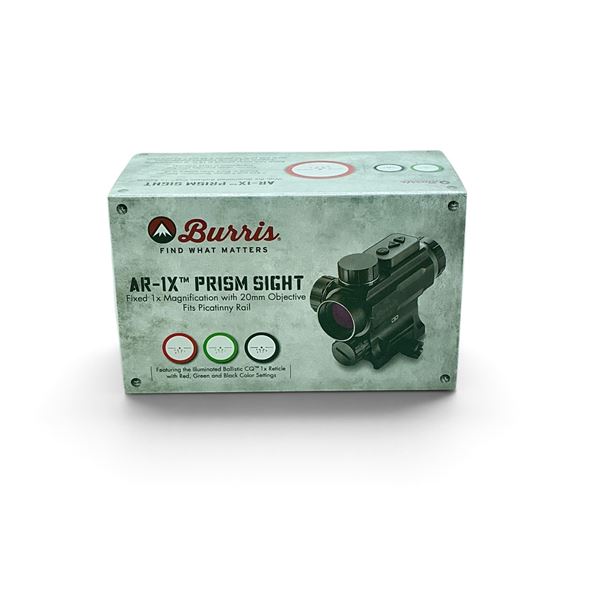 Burris AR-1X Prism Sight Fixed 1X Magnification, 20mm Objective Ballistic CQ-1X
