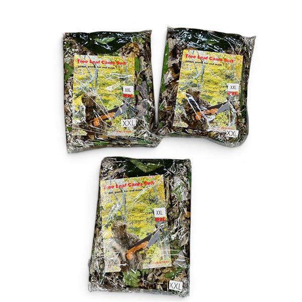 Tree Leaf Camo Suit, Size: 2X-Large X 3 Qty
