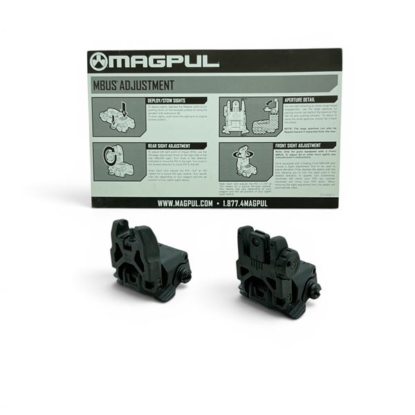 Magpul MBUS Adjustable Front and Rear Flip Up Sights