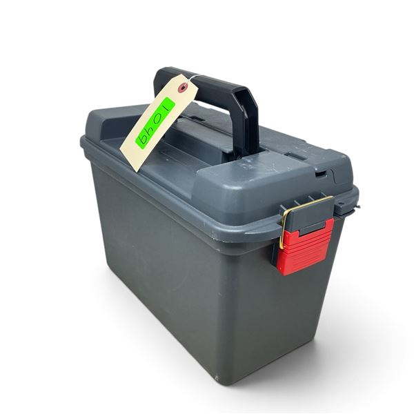 Plano 50 Cal Field Box with Tray, 15" X 10" X 8", Grey