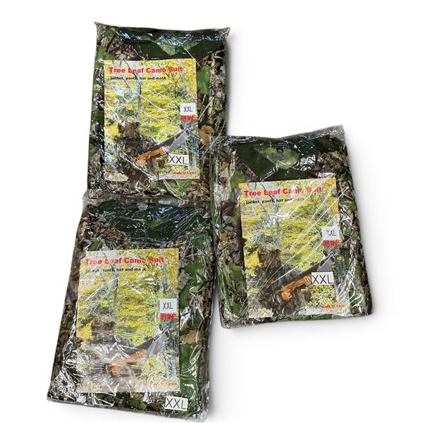 Tree Leaf Camo Suit, Size: 2X-Large X 3 Qty