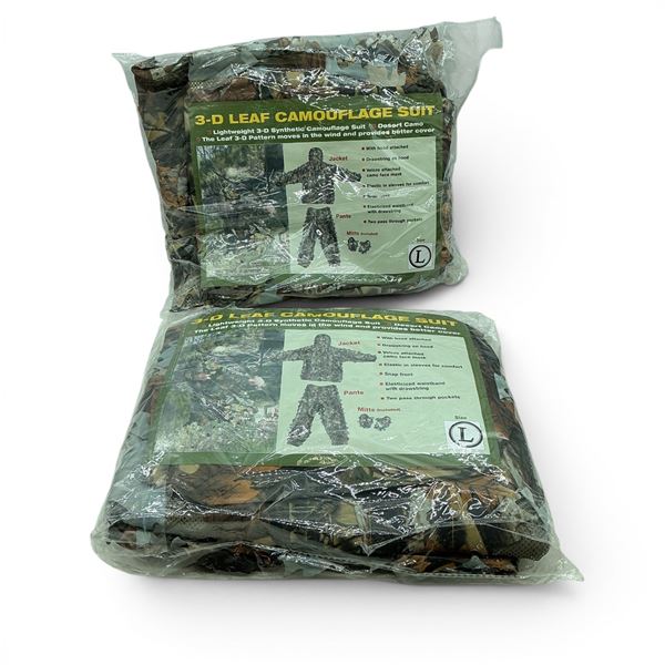3D Leaf Camouflage Suit Size Large X 2