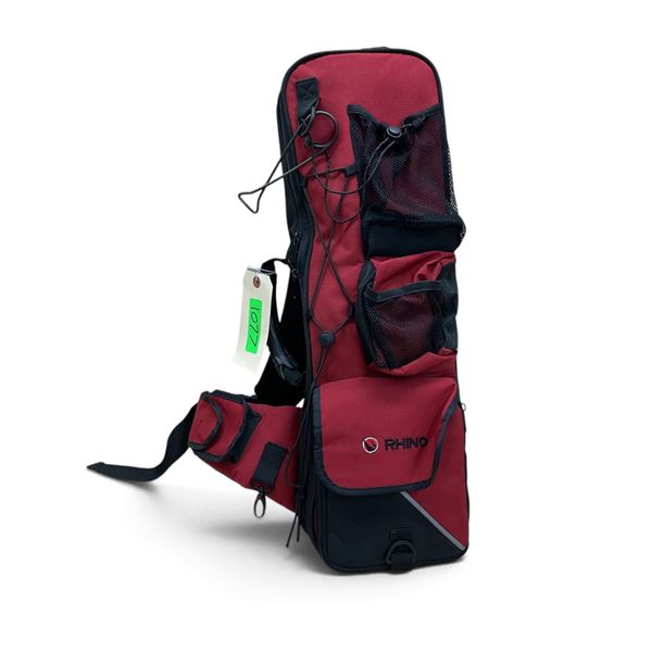 Rhino Fishing Rod Bag with Telescopic Rod and Algonquin Reel, Some Tackle and Rod Holder