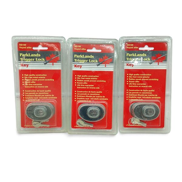 Parklands Keyed Alike Trigger Lock X 3