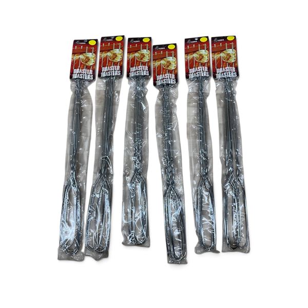 Roaster Toasters Marshmallow Sticks, Metal, 4 Pack X 6