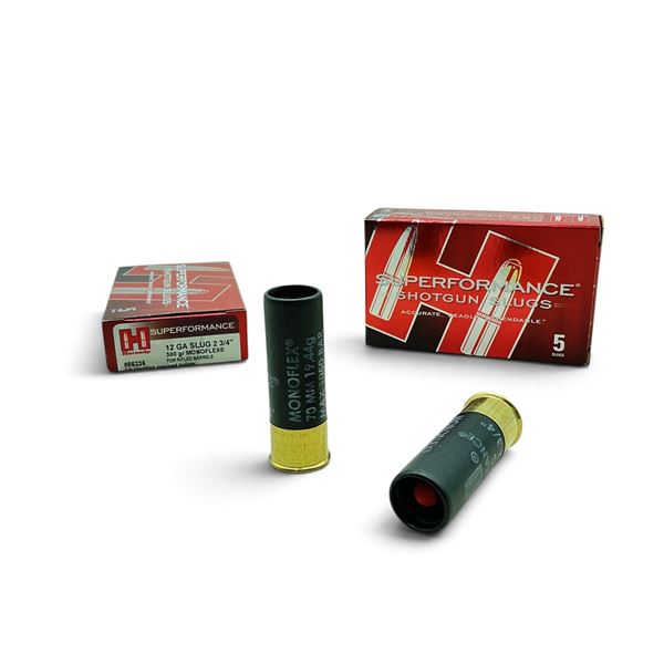 Hornady Superformance 12 Gauge 2 3/4" Monoflex Slug Ammunition, 10 Rounds