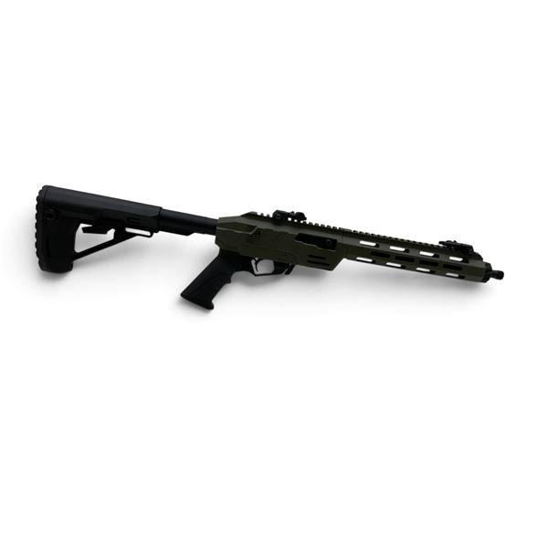 Adler RF-224 Semi Auto Rifle .22LR 11.6" Threaded Barrel Green With Adjustable Stock