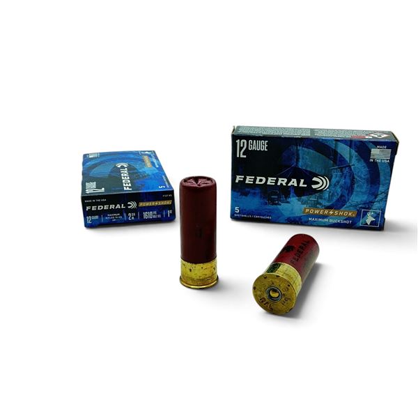 Federal Power Shok 12 Gauge 2 3/4" Maximum Rifled Slug HP Ammunition, 10 Rounds