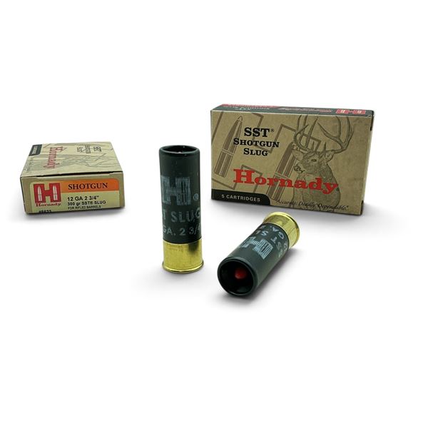 Hornady 12 Gauge 2 3/4" 300 Grain SST Slug Ammunition, 10 Rounds