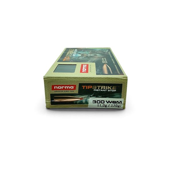 Norma Tipstrike 300 WSM 170 Grain Polymer Tip Ammunition, 20 Rounds