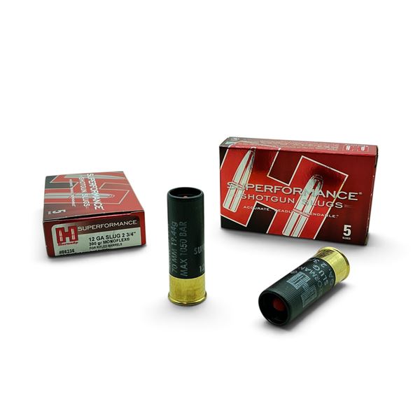 Hornady Superformance 12 Gauge 2 3/4" 300 Grain Monoflex Slug Ammunition, 10 Rounds