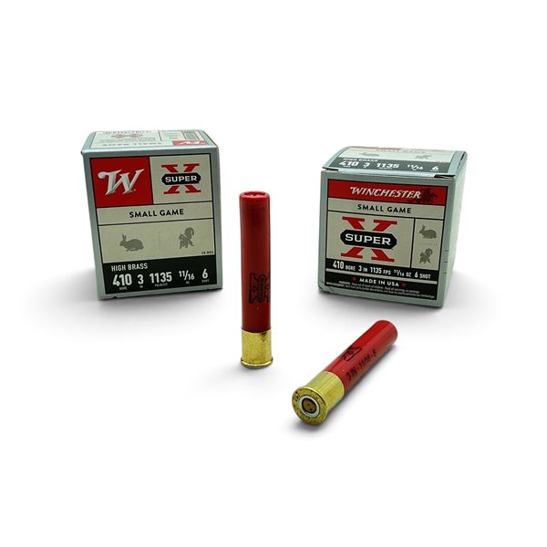 Winchester Super X 410 Gauge 3" #6 Shot Ammunition, 50 Rounds