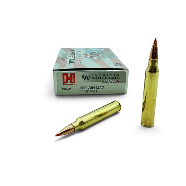 Hornady American Whitetail 300 Win Mag 165 Grain SST Ammunition, 20 Rounds