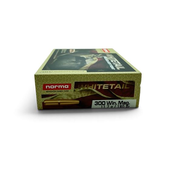 Norma Whitetail 300 Win Mag 180 Grain SP Ammunition, 20 Rounds