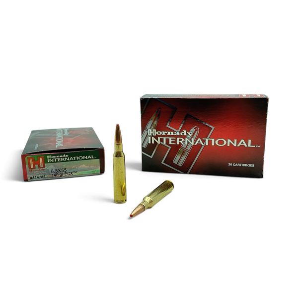 Hornady International 6.5 X 55mm 140 Grain ECX Ammunition, 40 Rounds