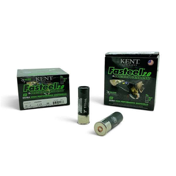 Kent Fasteel 2.0 12 Gauge 3" BB Shot Ammunition, 50 Rounds