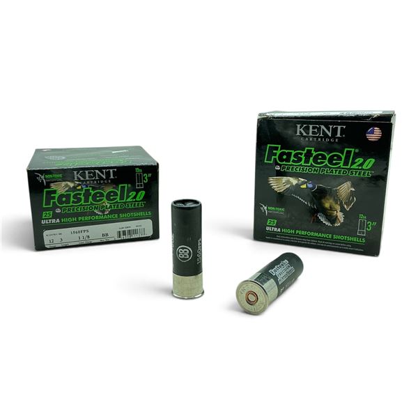 Kent Fasteel 2.0 12 Gauge 3" BB Shot Ammunition, 50 Rounds