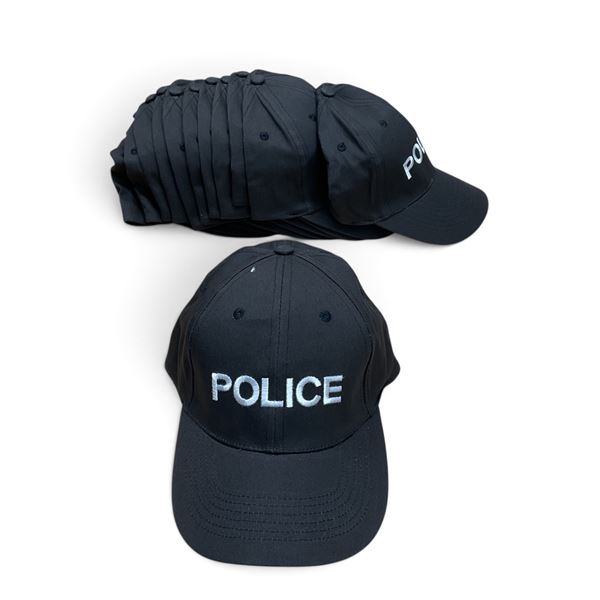 Security Hats X 8 and Police Hat X 2