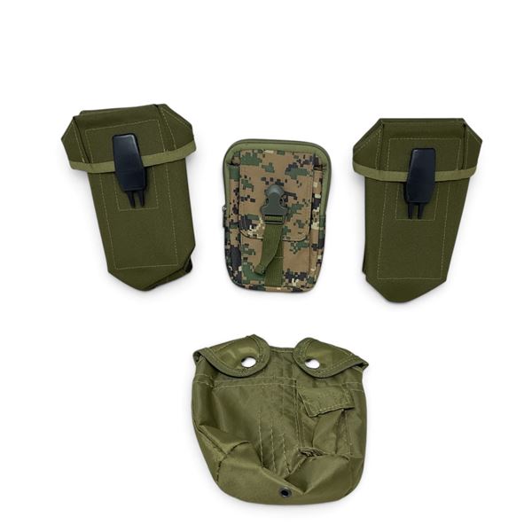 Canteen Carrier, Magazine Pouch X 2 and General Purpose Pouch