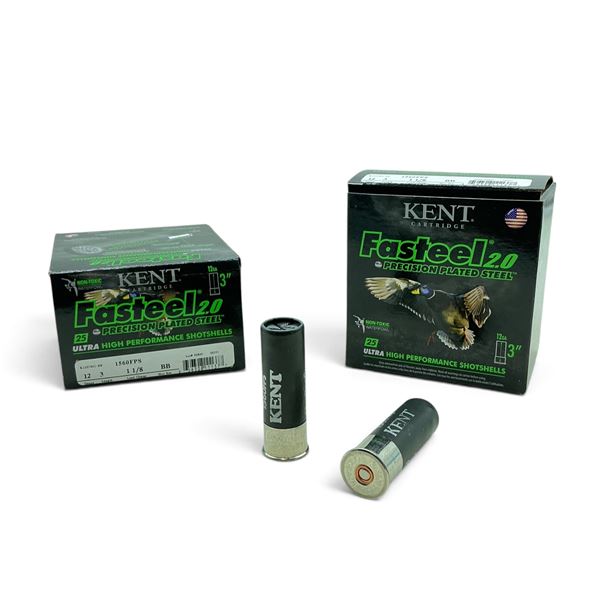 Kent Fasteel 2.0 12 Ga, 3", BB ammunition, 50 Rounds