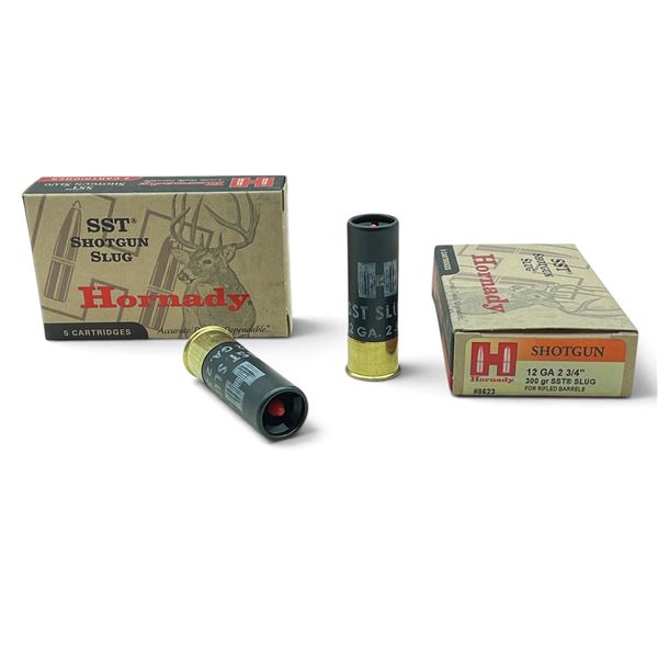 Hornady 12 Ga, 2-3/4", SST Slug for Rifled Barrels Ammunition, 10 Rounds