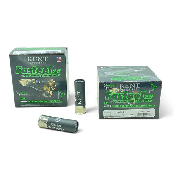 Kent Fasteel 2.0 12 Ga, 3", BB Ammunition, 50 Rounds