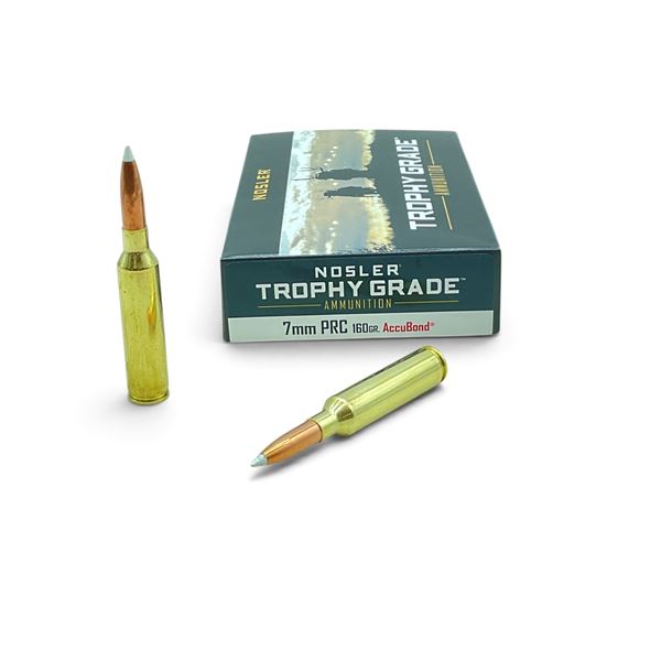 Nosler Trophy Grade 7mm PRC, 160 Grain Accubond Ammunition, 20 Rounds