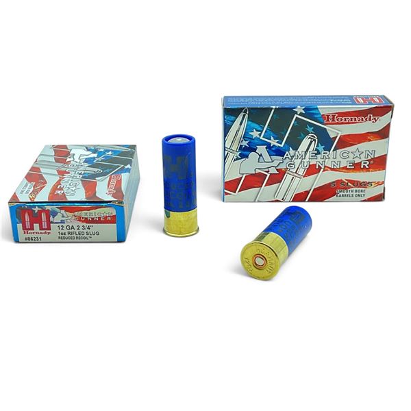 Hornady American Gunner 12 Ga, 2-3/4", Rifled Slug Ammunition, 10 Rounds