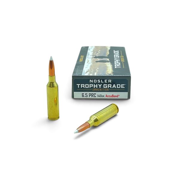 Nosler Trophy Grade 6.5 PRC, 140 Grain Accubond Ammunition, 20 Rounds