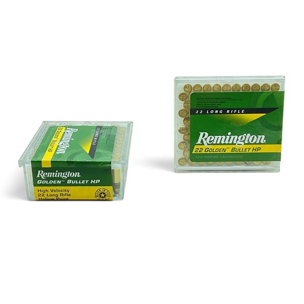 Remington Golden Bullet 22LR, 36 Grain HP Ammunition, 200 Rounds