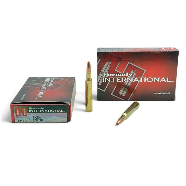 Hornady International 7x64, 150 Grain ECX Ammunition, 40 Rounds