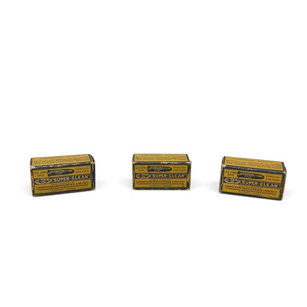 Collectible CIL .22 LR Ammo Boxes, Empty X 3