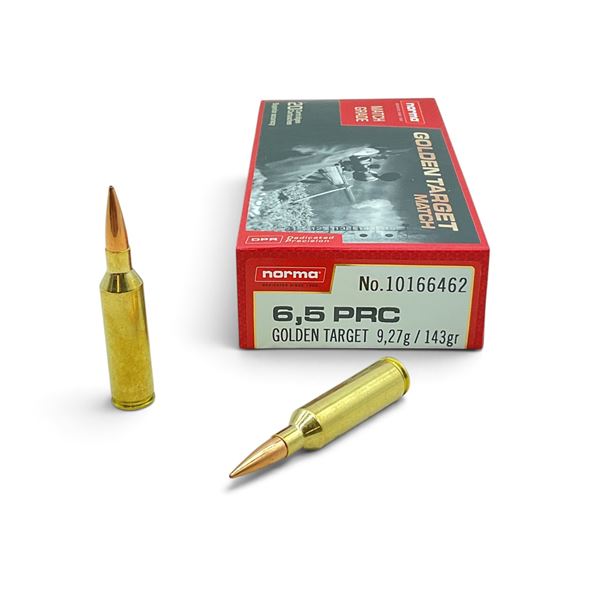 Norma Glden Target 6.5 PRC, 143 Grain, Ammunition, 20 Rounds