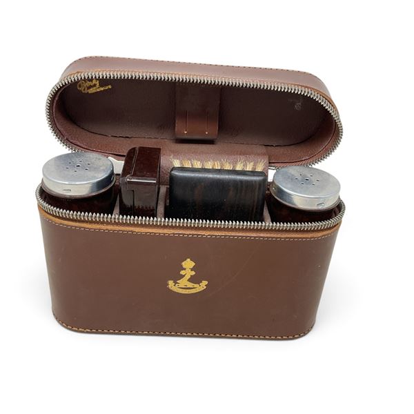 Shoe Shine Kit with King's Crown RMC Badge